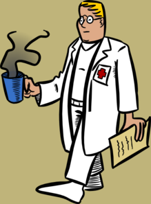 Doctor With A Cup Of Coffee Clip Art